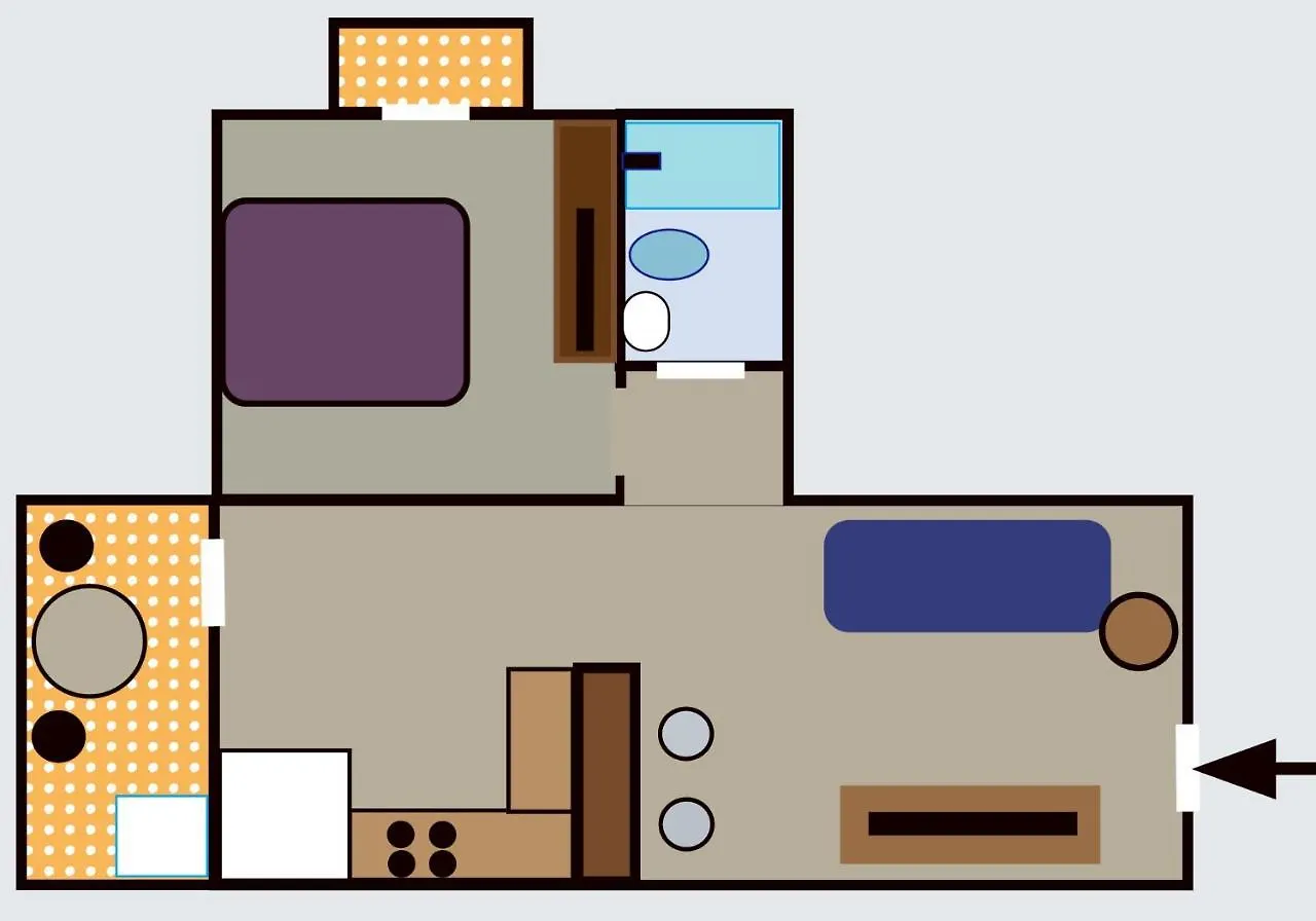 Modern 1-Bedroom Apartment In 卡波圣卢卡斯